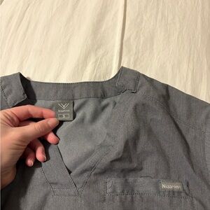 Gray small scrubs